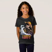 Anime Pirate Warrior Sticker – Straw Hat Hero Powe T-shirt (Voorkant volledig)