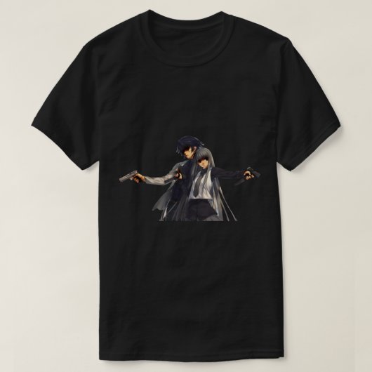 Anime Pistool, Anime Firearm Weapon Girls met pist T-shirt (Design voorkant)