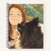 Anime Playful Puppy 8.5"x11"  Notebook  Notitieboek (Voorkant)