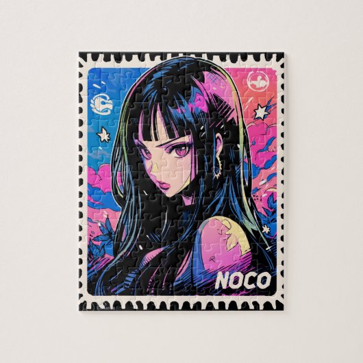anime postzegel legpuzzel (Verticaal)
