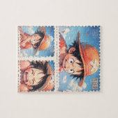 Anime postzegel puzzel (Horizontaal)