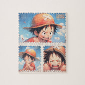 Anime postzegel puzzel (Verticaal)