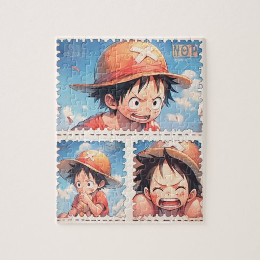 Anime postzegel puzzel (Verticaal)