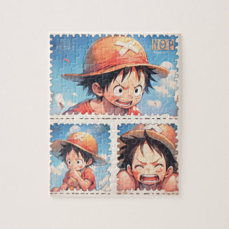 Anime postzegel puzzel legpuzzel
