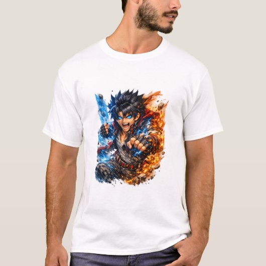 Anime Power Surge T-shirt (Voorkant)