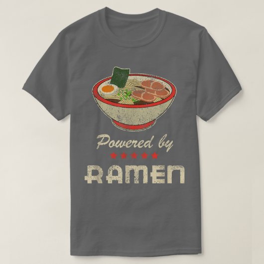 Anime Powered by Ramen T-shirt (Design voorkant)