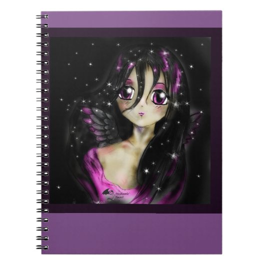 Anime Princess Angel Manga Girl Magic Notebook Notitieboek (Voorkant)