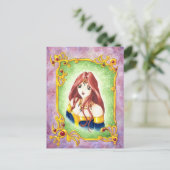 Anime Princess Briefkaart (Staand voorkant)