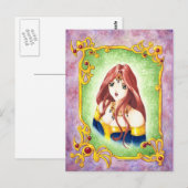 Anime Princess Briefkaart (Voorkant / Achterkant)