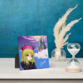 Anime Princess met Floating Castle Plaque Fotoplaat (Insitu)