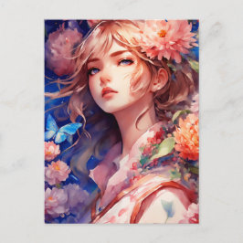 Anime Prinses Briefkaart