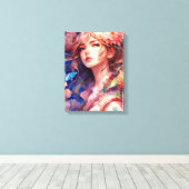 Anime Prinses Canvas Afdruk (Insitu (Houten vloer))