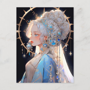 Anime Prinses Fantasy Kunst Briefkaart