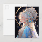 Anime Prinses Fantasy Kunst Briefkaart (Voorkant / Achterkant)