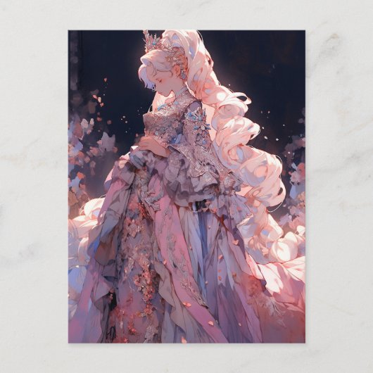 Anime Prinses Fantasy Kunst Briefkaart (Voorkant)