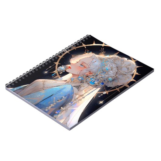 Anime Prinses Fantasy Kunst Notitieboek (Linkerzijde)