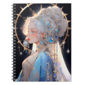 Anime Prinses Fantasy Kunst Notitieboek (Voorkant)