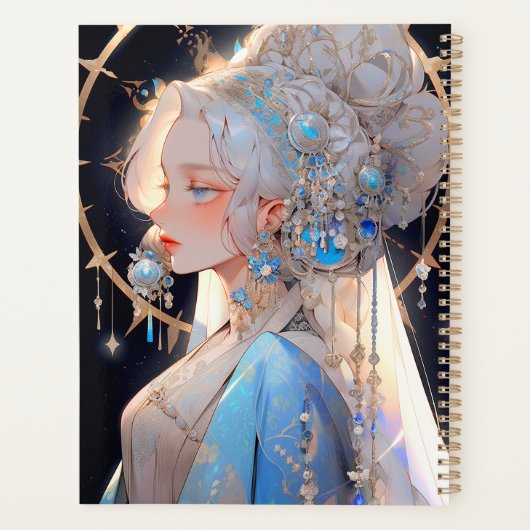 Anime Prinses Fantasy Kunst Planner (Achterkant)