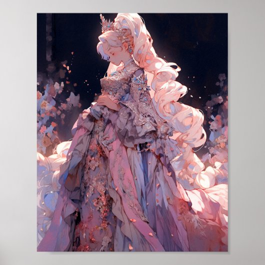 Anime Prinses Fantasy Kunst Poster (Voorkant)