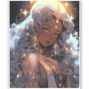 Anime Prinses Fantasy Kunst Sticker