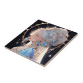 Anime Prinses Fantasy Kunst Tegeltje (Zijkant)