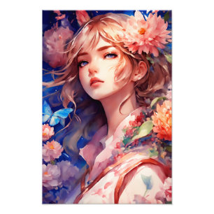 Anime Prinses Foto Afdruk