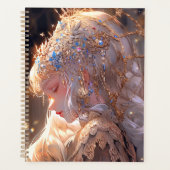 Anime Prinses Meisje Fantasy Kunst Planner (Voorkant)