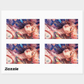 Anime Prinses Rechthoekige Sticker (Vel)