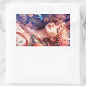 Anime Prinses Rechthoekige Sticker (Tas)