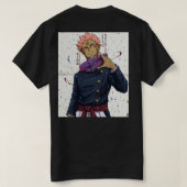 anime print t-shirt (Design achterkant)