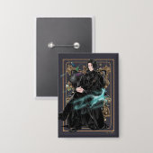 Anime Professor Severus Snape Zittend Button (Voorkant / Achterkant)