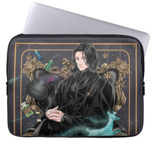 Anime Professor Severus Snape Zittend Laptop Sleeve