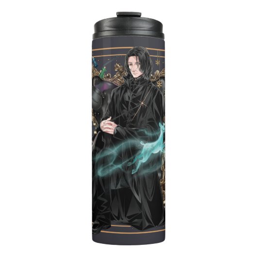 Anime Professor Severus Snape Zittend Thermosbeker (Voorkant)