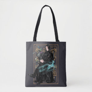 Anime Professor Severus Snape Zittend Tote Bag