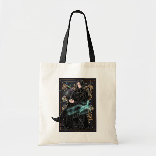 Anime Professor Severus Snape Zittend Tote Bag (Voorkant)