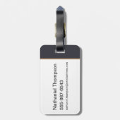 Anime Professor Severus Sneep gaat zitten Bagagelabel (Achterkant verticaal)