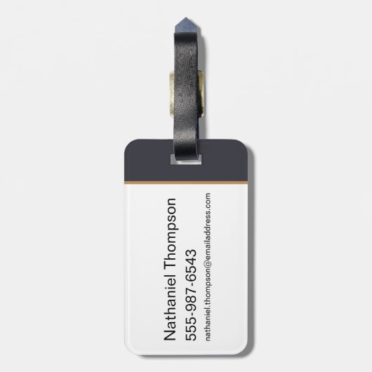 Anime Professor Severus Sneep gaat zitten Bagagelabel (Achterkant verticaal)