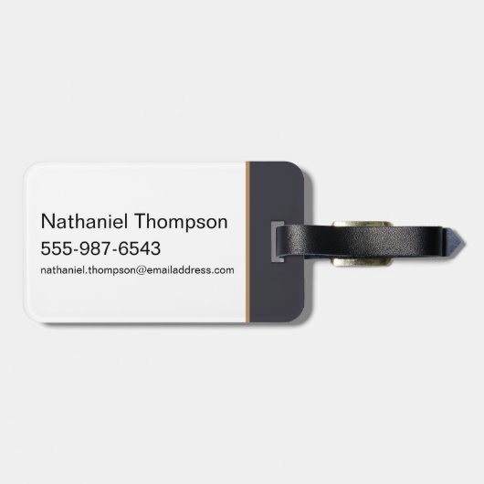 Anime Professor Severus Sneep gaat zitten Bagagelabel (Achterkant horizontaal)