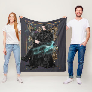 Anime Professor Severus Sneep gaat zitten Fleece Deken