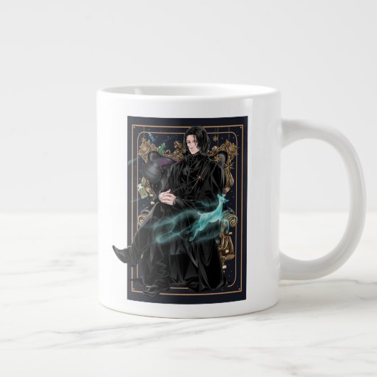 Anime Professor Severus Sneep gaat zitten Grote Koffiekop (Rechts)