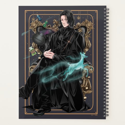 Anime Professor Severus Sneep gaat zitten Planner (Achterkant)