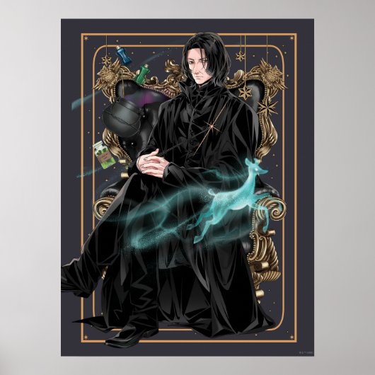 Anime Professor Severus Sneep gaat zitten Poster (Voorkant)