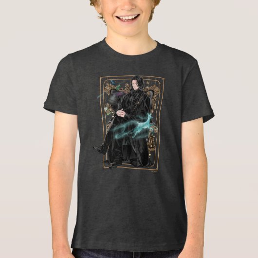 Anime Professor Severus Sneep gaat zitten Tri-Blend Shirt (Voorkant)