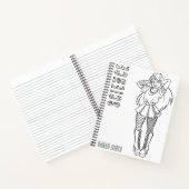 Anime Punk Tiener Kleurplaat School Onderwerp Notitieboek (Binnen)