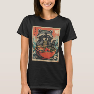 Anime Raccoon Ramen Japanese Funny Kawaii Gift Man T-shirt