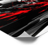 Anime Racing Drift – Sumi-e Speed Art Poster (Hoek)