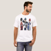 Anime Racing Team Trio T-Shirt - Cool Sports Anime (Voorkant volledig)