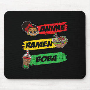Anime Ramen Boby Black Geschiedenis Maand Mannen M Muismat