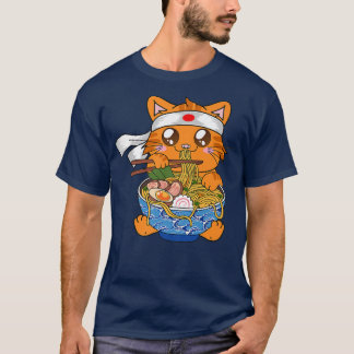 Anime Ramen Cat Kawaii Neko Cat, Cute Cat Gift, Gi T-shirt