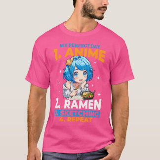 Anime Ramen Sketch Otaku Japan Manga T-shirt